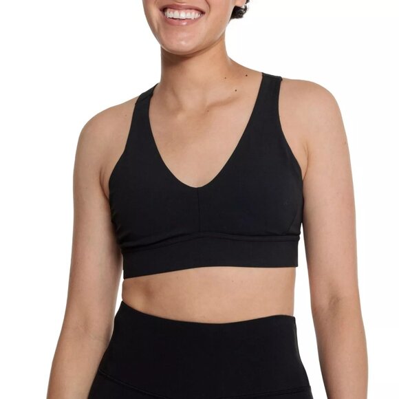 NWT prAna Black Layna Sports Bra - Medium Impact Sz XL - Picture 1 of 7